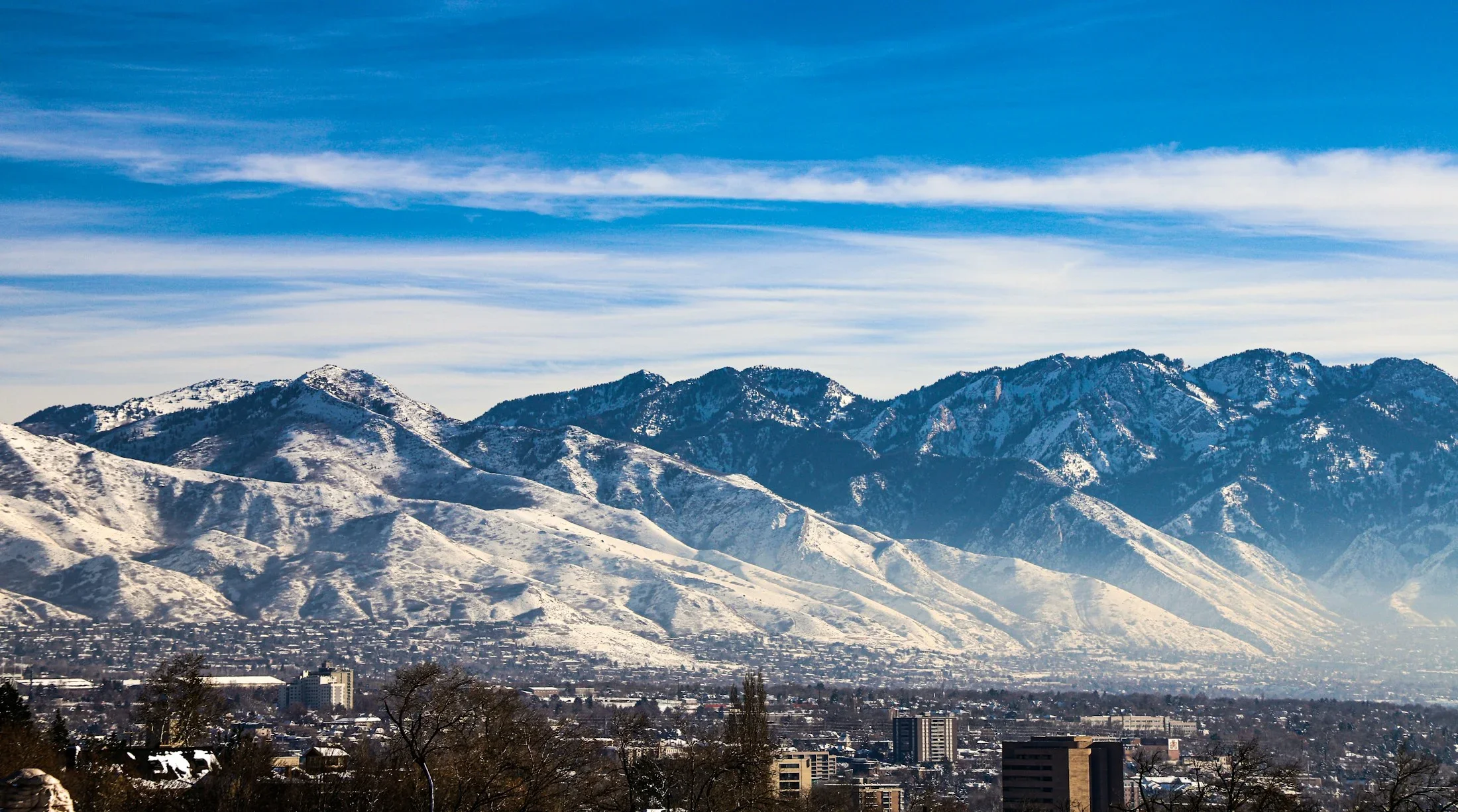 The Salt Lake Valley and surrounding mountains